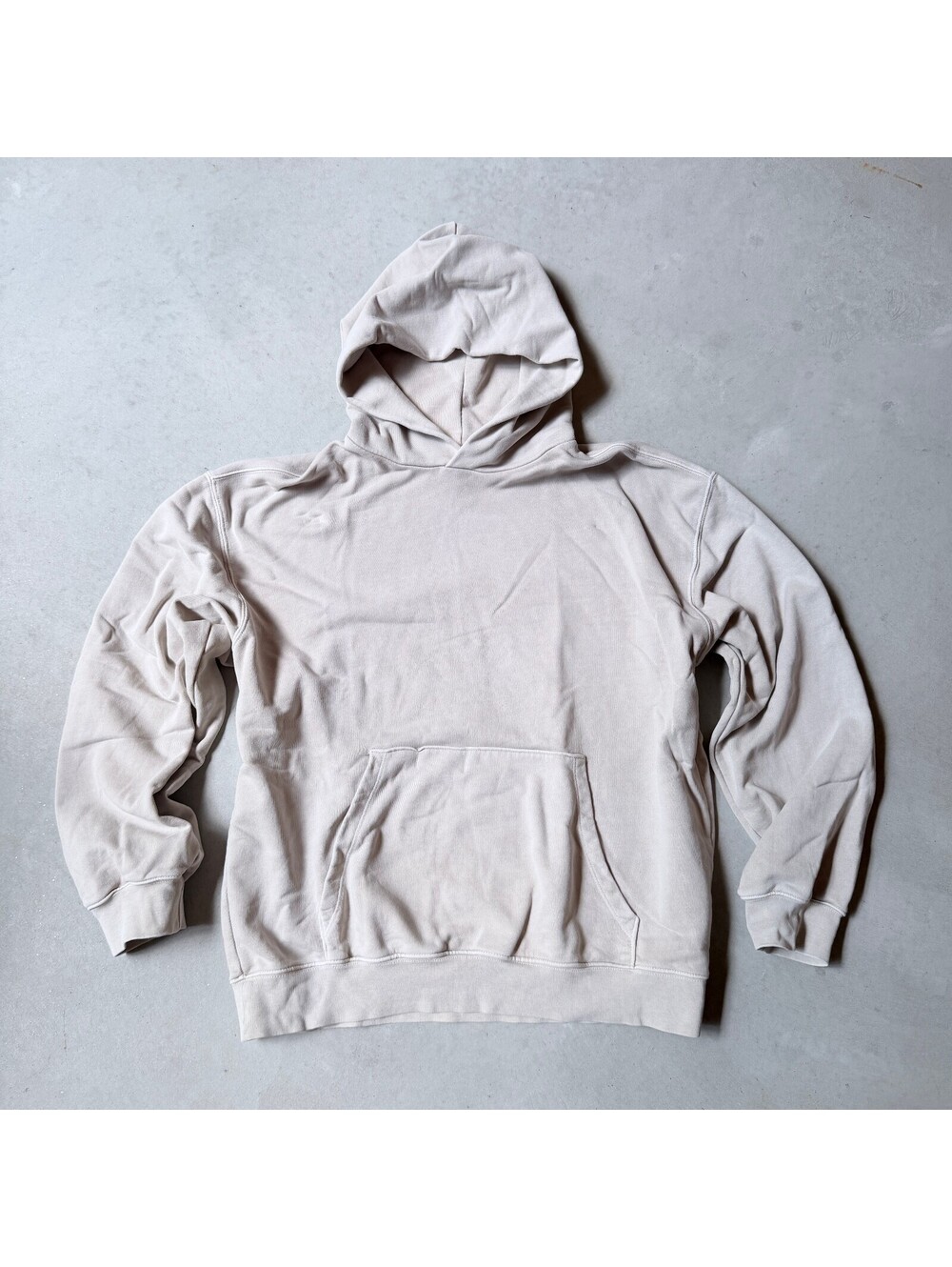 Madewell Beige Hoodie Sweatshirt Medium Pullover